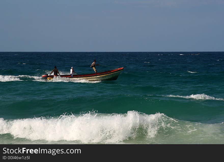 Boat in the sea