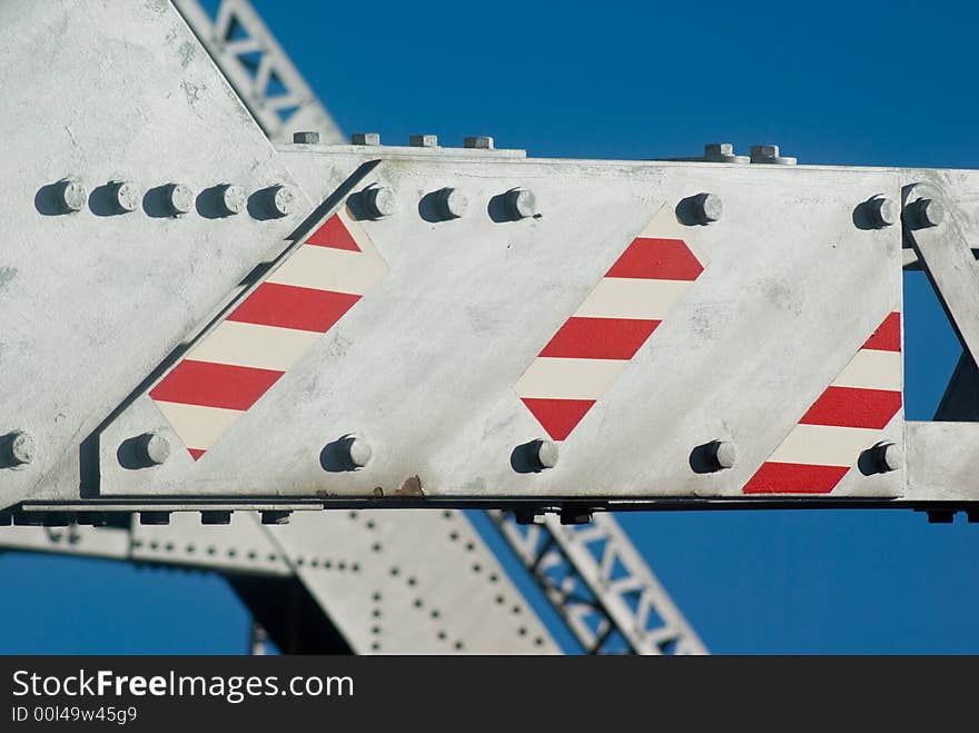 Storey Bridge Warning Marks: Brisbane Australia