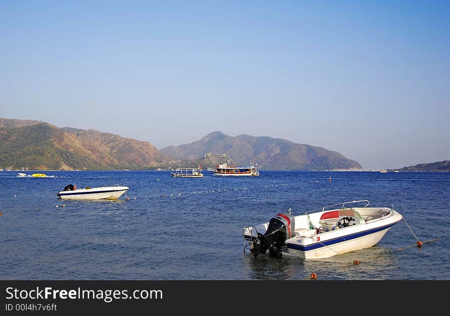 Landscape of the costline of Marmaris, Turkey. Landscape of the costline of Marmaris, Turkey