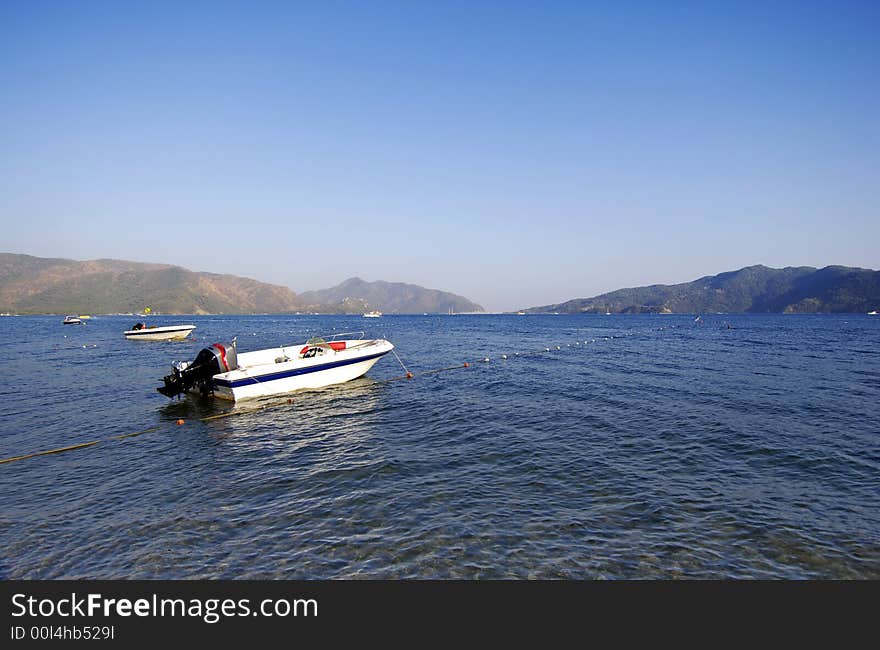 Boats on the sea