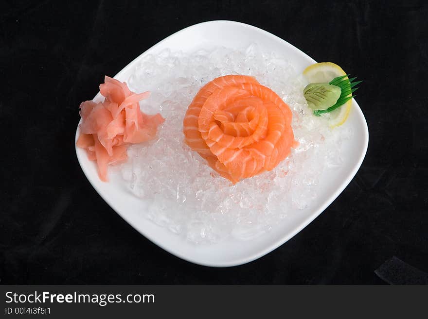 Sashimi in ice