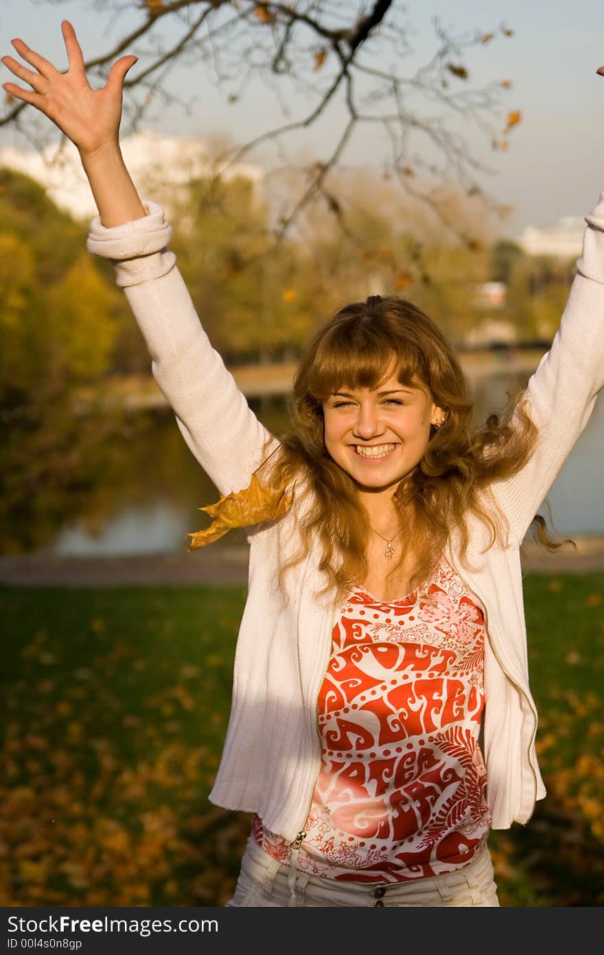 I have photographed this girl in Moscow to a garden. I have photographed this girl in Moscow to a garden