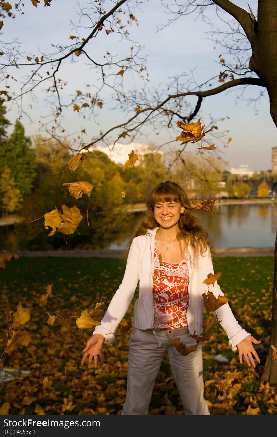 I have photographed this girl in Moscow to a garden. I have photographed this girl in Moscow to a garden