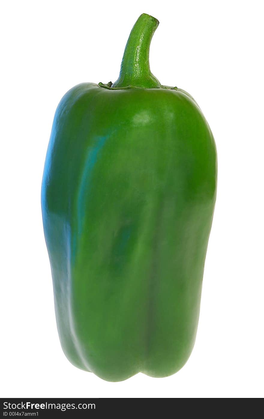 Green peppers on white background. Green peppers on white background.