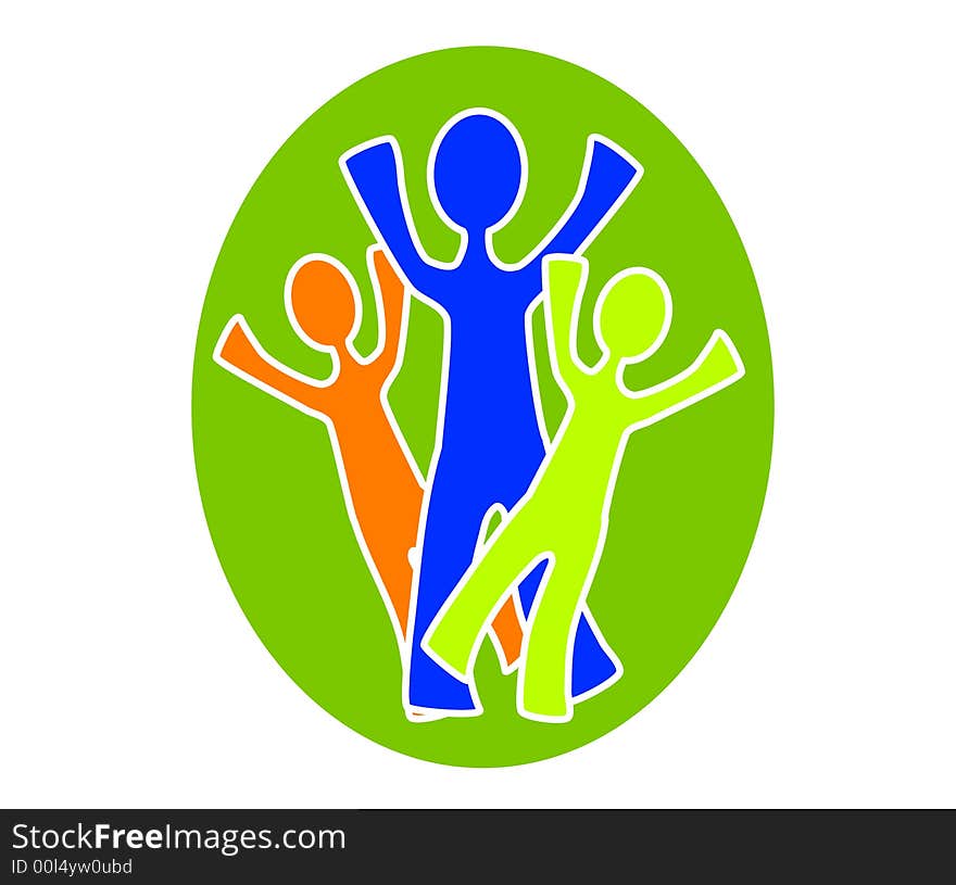 Simple Family Group Clip Art 3