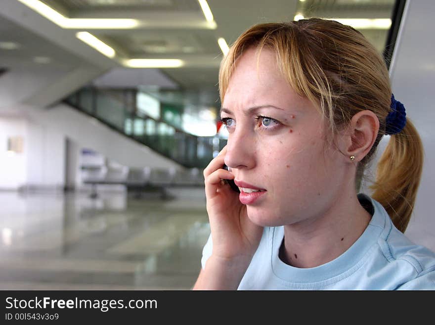 Girl at the airport