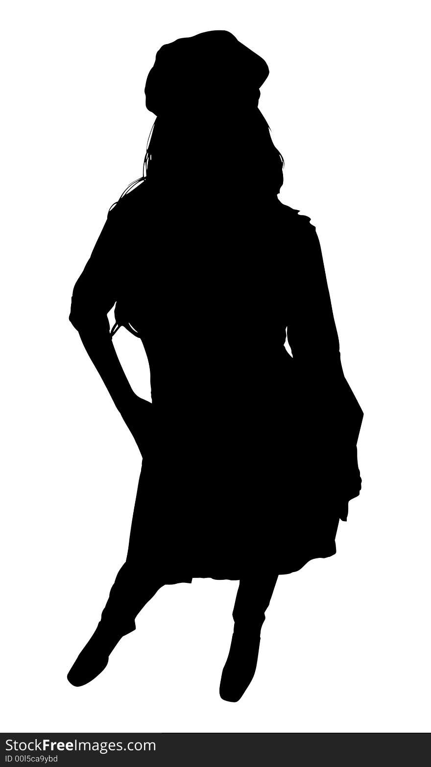 Silhouette With Clipping Path