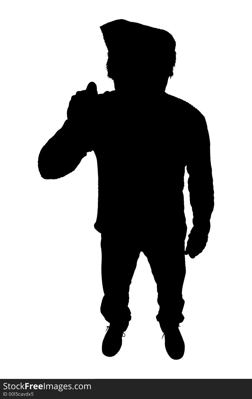 Silhouette With Clipping Path