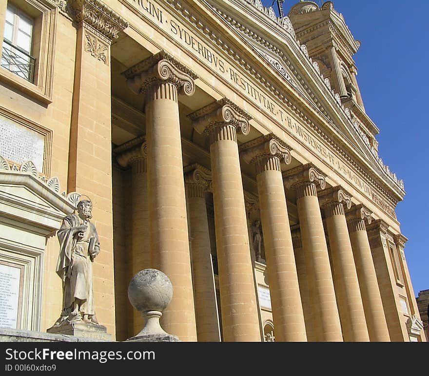 Entrance To The Mosta Dome