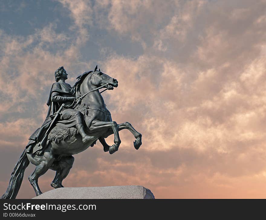 Monument of Peter the First - St.Petersburg , Russia. Monument of Peter the First - St.Petersburg , Russia