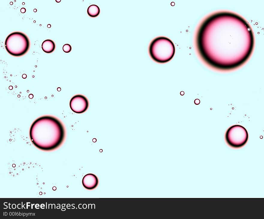 Fractal image of bubbles.Background.