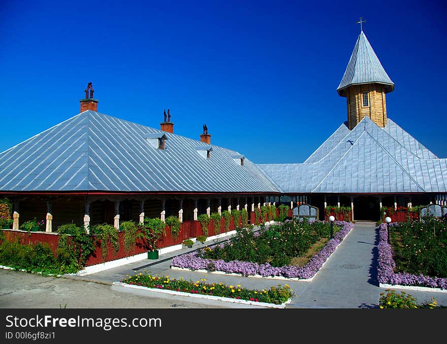 St. Ana Monastery is situated high on “Mosului Hill” above the Town of Orsova. The monastery was built in the style of wooden churches, between 1936-1939.

The church is located in the middle of the monastery and the cells of the nuns are on the sides. The inner paintings were covered during the year of communism. In the years of the dictatorship, the monastery was in turn a sanatorium for tuberculosis then a vacation camp for children and a tourist basis, whereas the church itself was a bar for a couple of years then a motel reception. The monastery was beatified in 1990 and restored between 1993-1997.