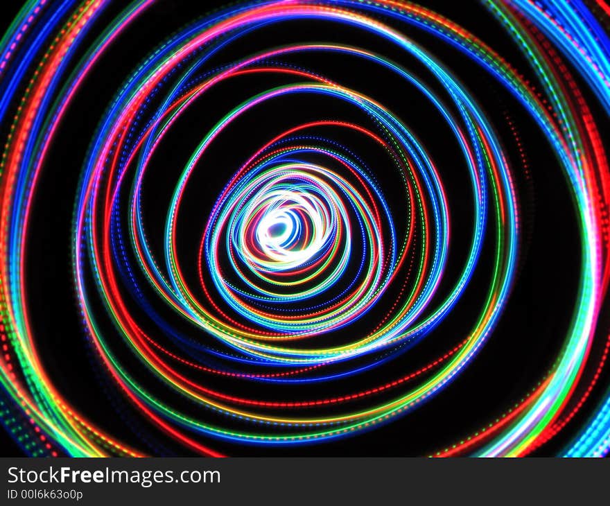 Long exposure of flashing diodes and fiber optics. Long exposure of flashing diodes and fiber optics.