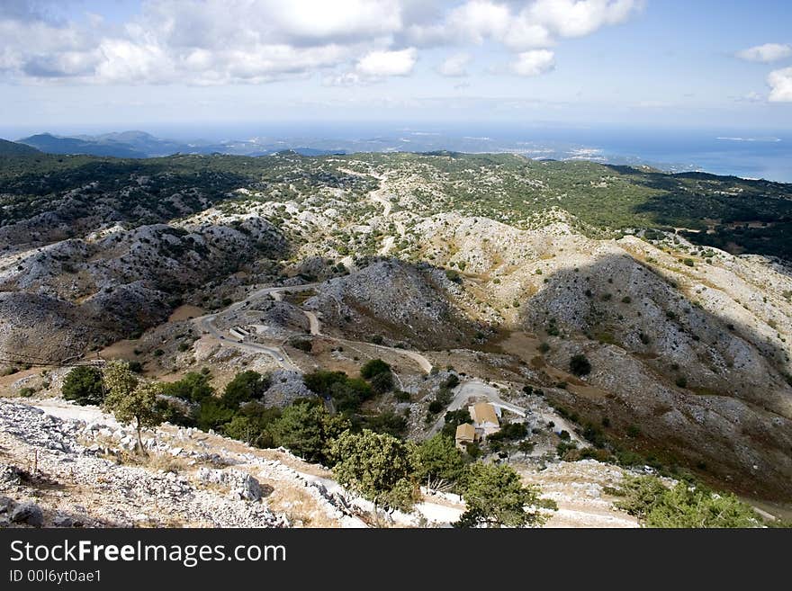 Corfu island on the top Greece