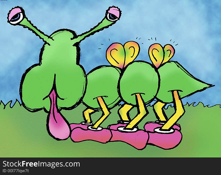 Here's a fun illustration of a cute caterpillar turning butterfly!. Here's a fun illustration of a cute caterpillar turning butterfly!