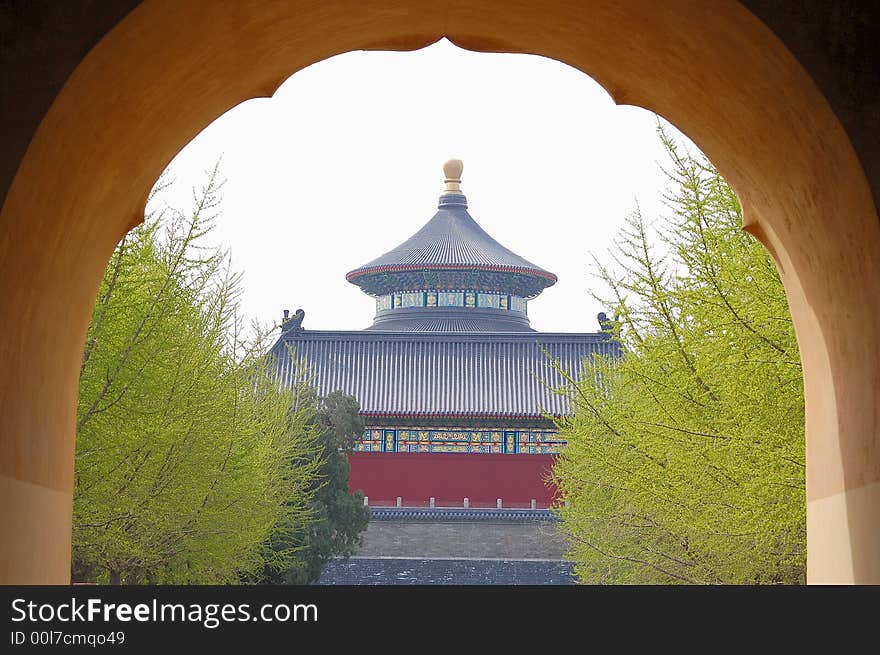 Temple of heaven in spring