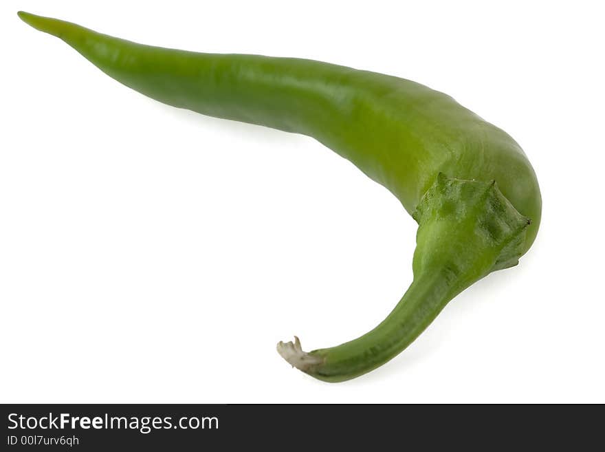 Pepper isolated on white background.