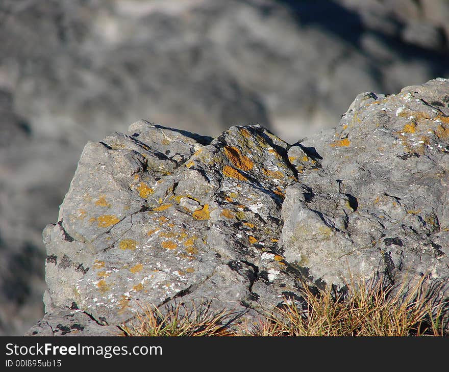 The corner of a very dangerous cliff edge.