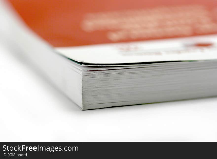 Pages of a book isolated on a white background