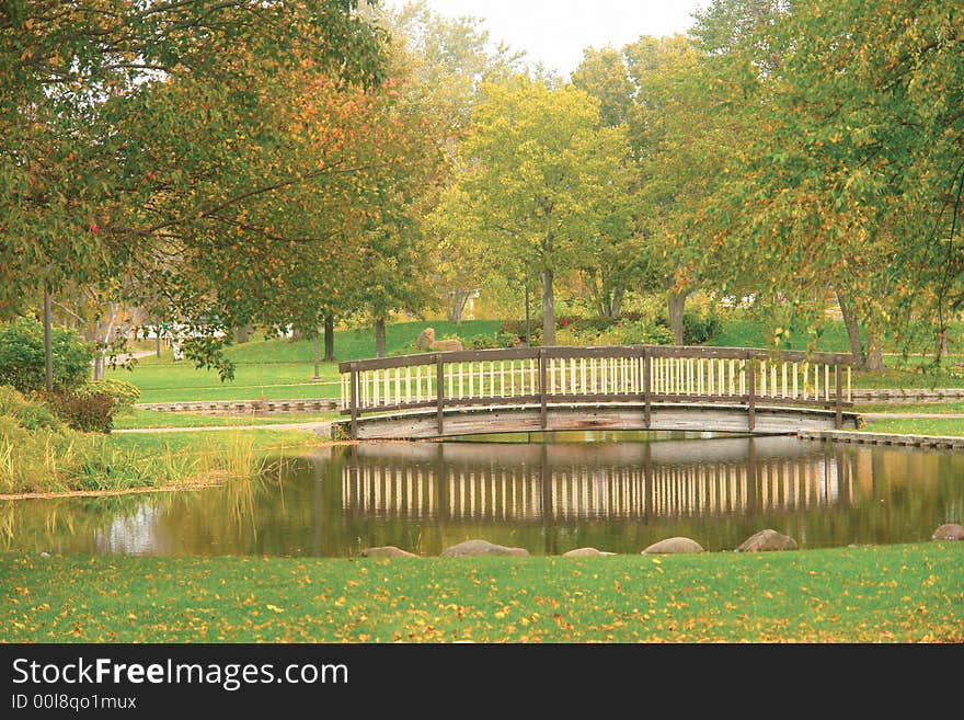 Footbridge in Autumn