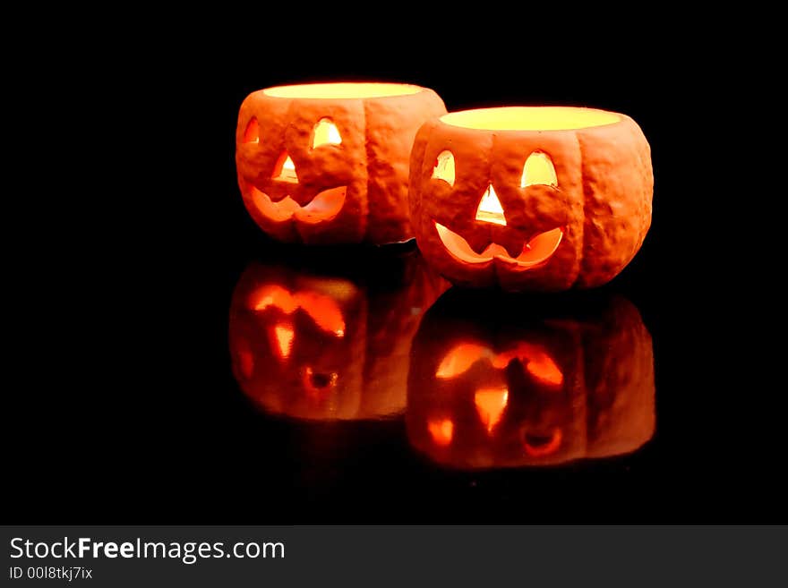 Jackolanterns black background