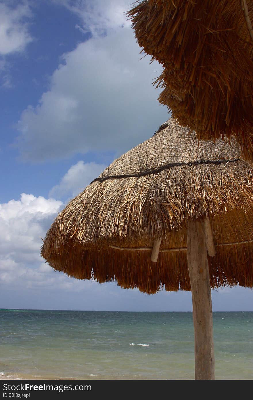 Beach in Cancun in Mexico, Latin America