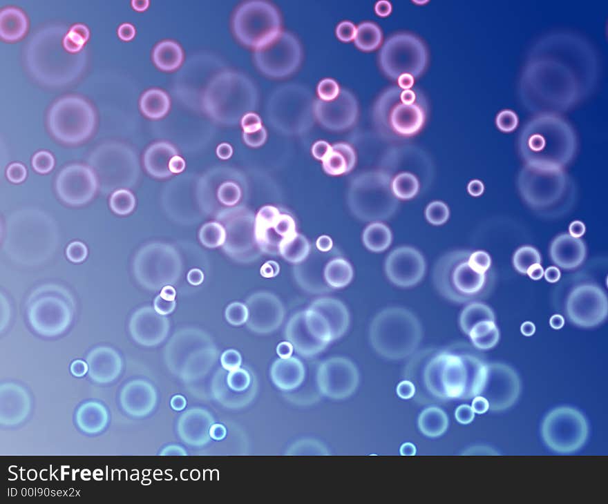 Abstract background with white, blue and pink bubbles like lights. Abstract background with white, blue and pink bubbles like lights