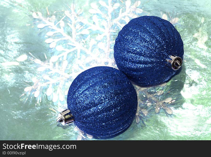 Blue Christmas Balls