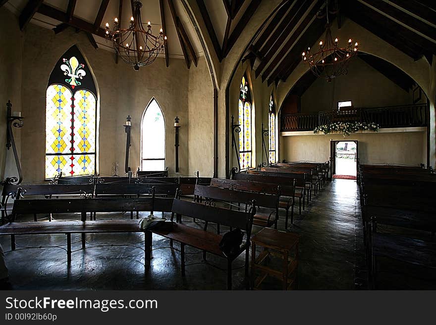 Landscape chapel interior