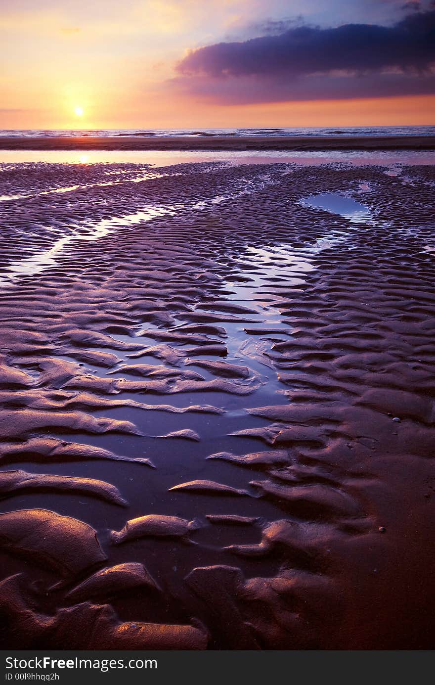 Sunset on the beach