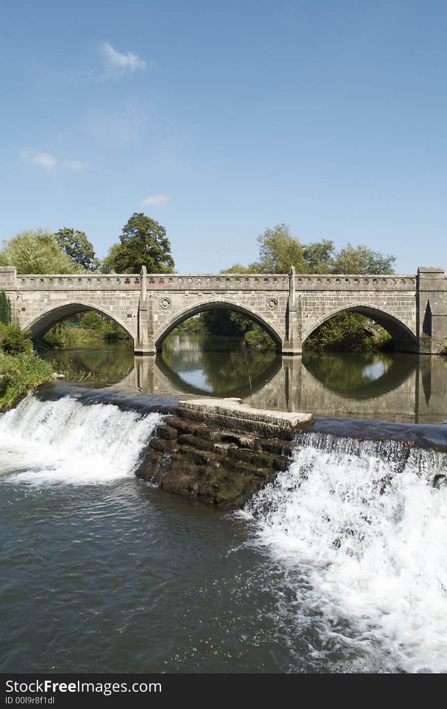 Boat trip - Waterfall at Bathampton. Boat trip - Waterfall at Bathampton