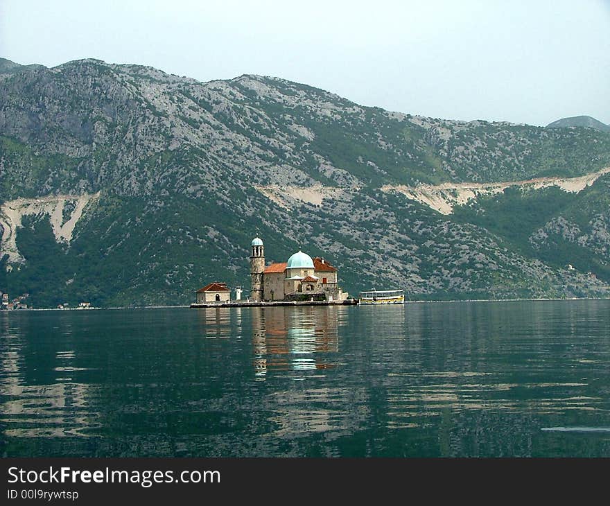 Saint Madonna Island in Montenegro