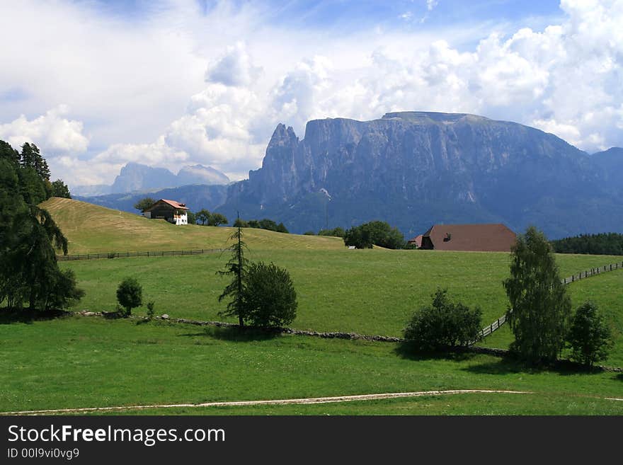 Mystic mountains somewhere in Italy