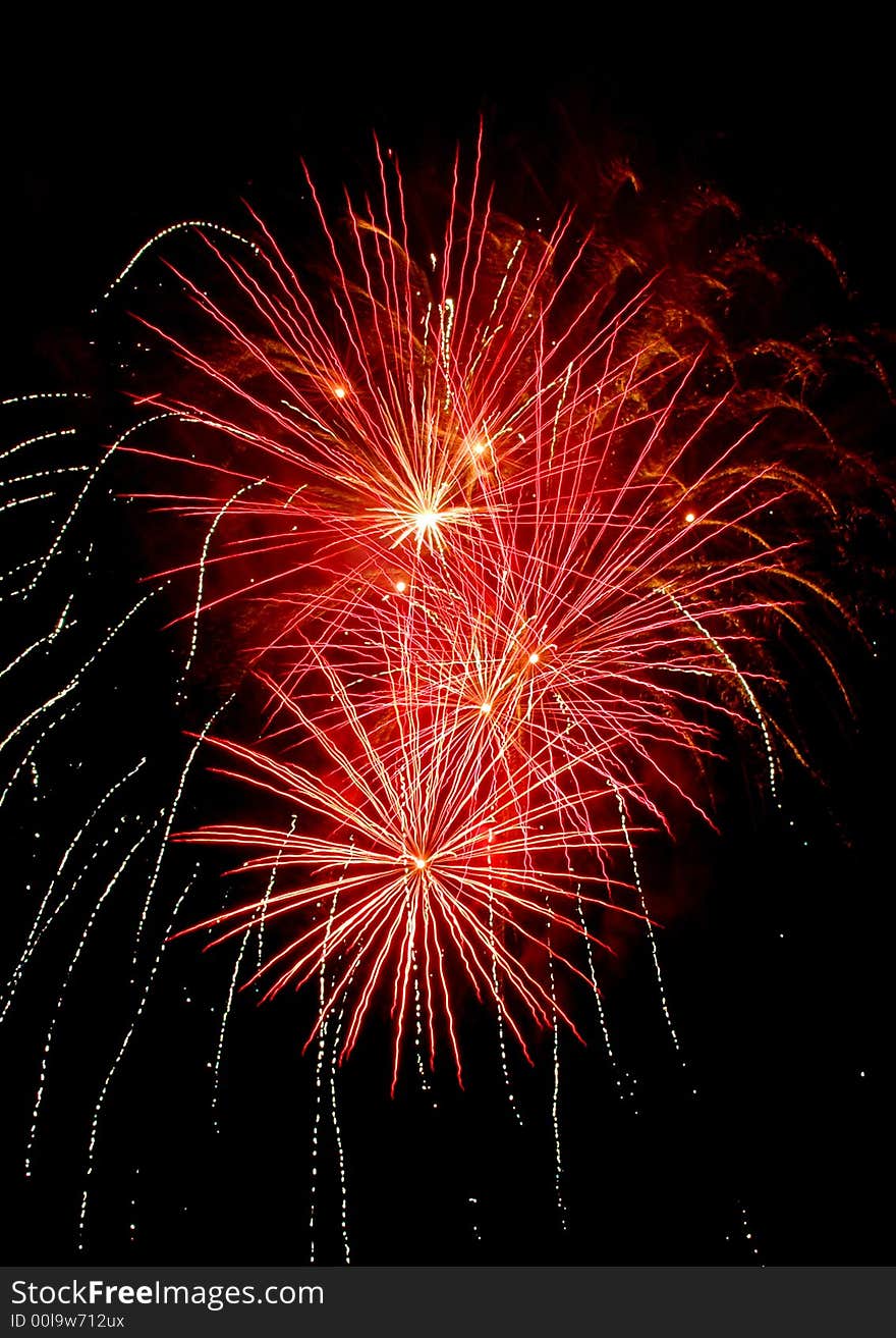 Natural firework on black background. Natural firework on black background