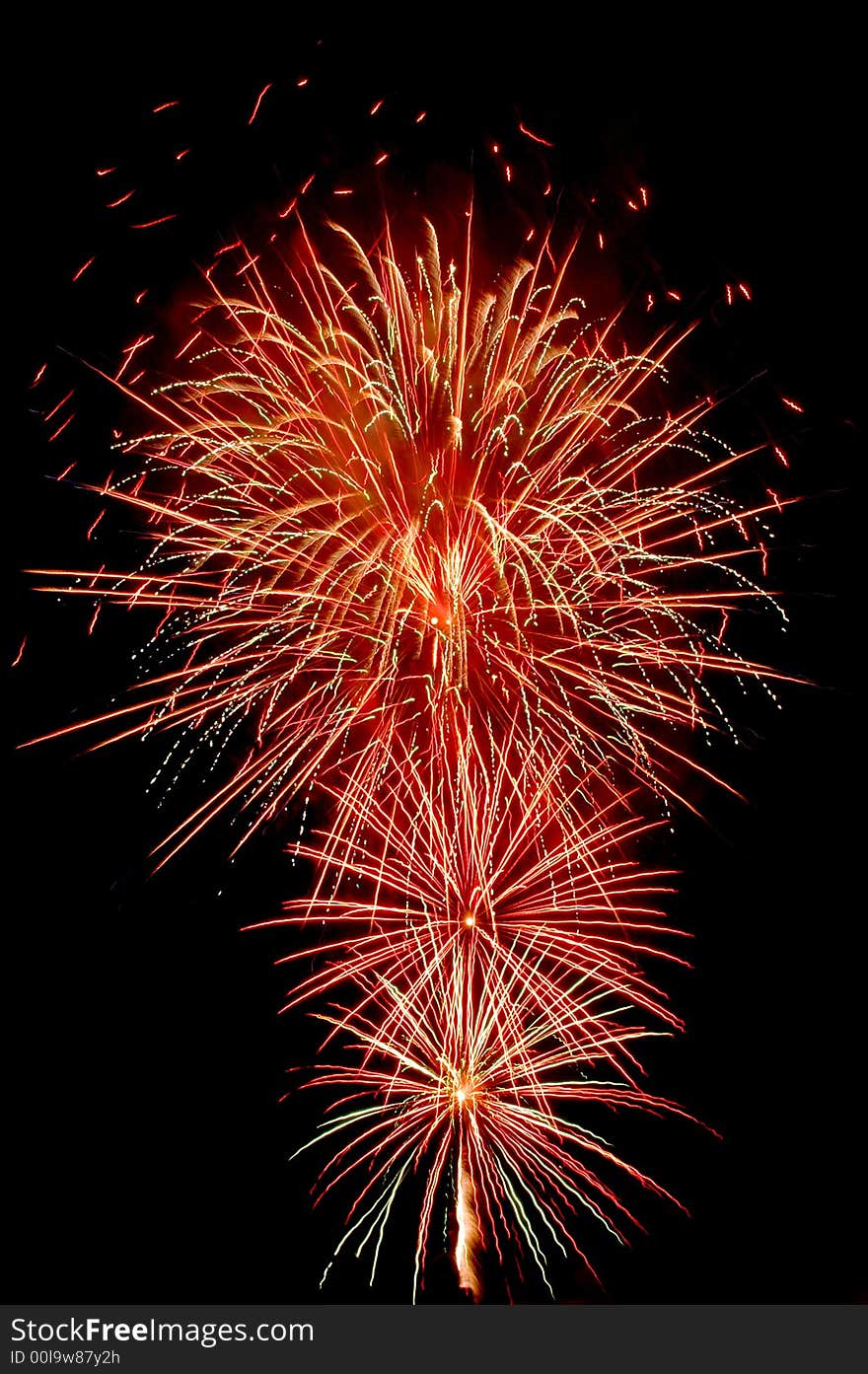 Natural firework on black background. Natural firework on black background