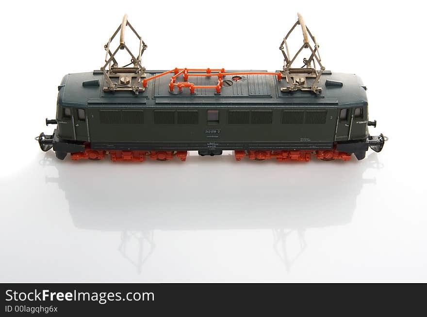 Toy electric locomotive