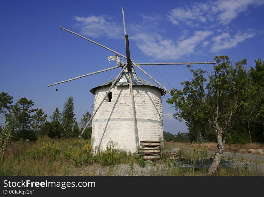 Old mill in the field