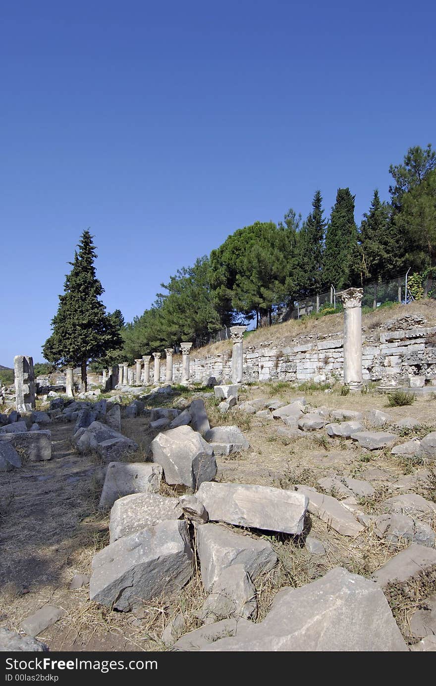 Ruins of ancient town of Ephesus, Turkey. Ruins of ancient town of Ephesus, Turkey