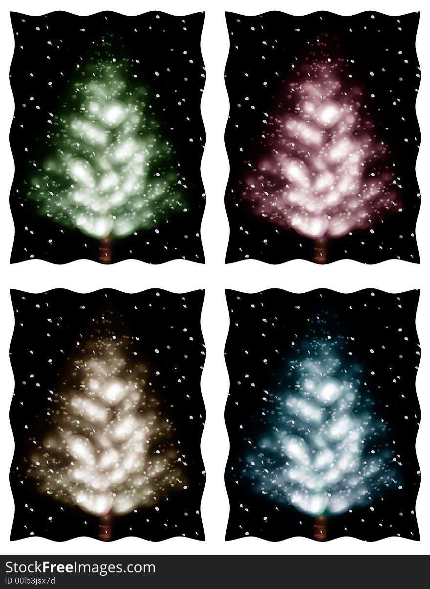 Christmas tree illustration