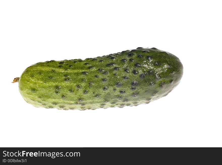 Cucumber on white