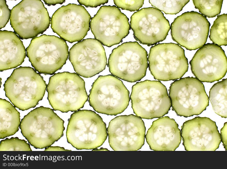 Series object on white - food - vegetable still life. Series object on white - food - vegetable still life