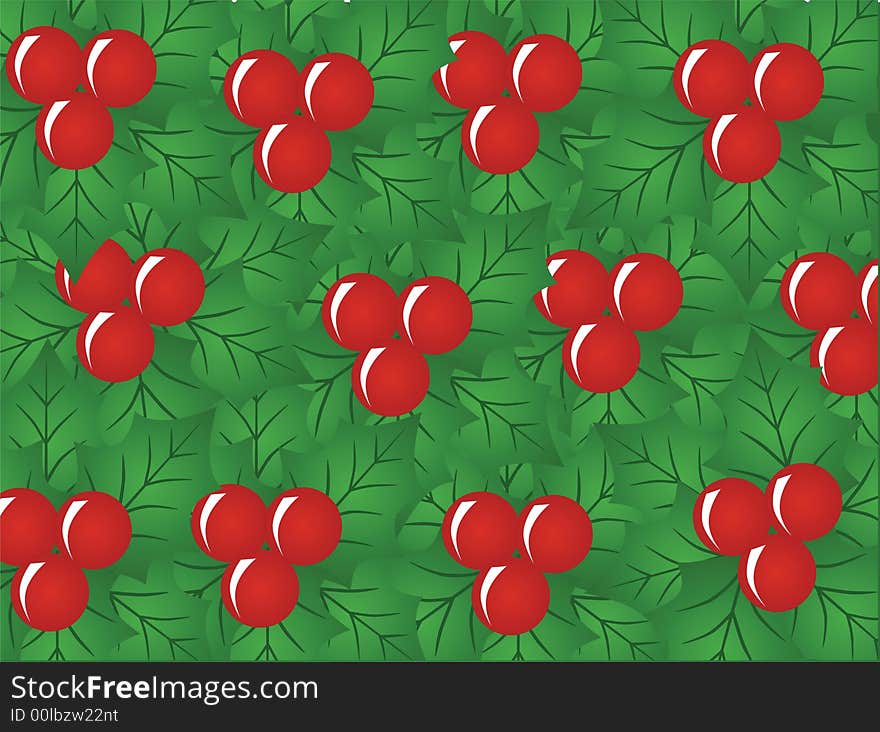 X-mas Berry, Vector Pattern