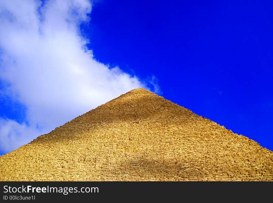 The Pyramid of Giza built for the  Pharaoh Cheops are almost 5000 years old.