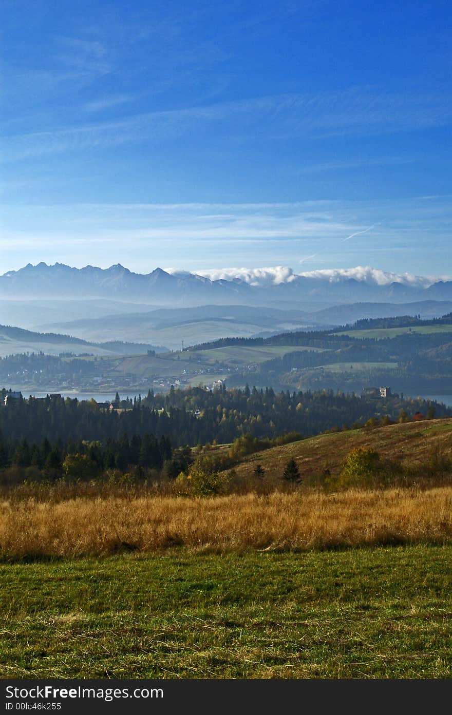 Polish mountains Tatra view from Czorsztyn. Polish mountains Tatra view from Czorsztyn.