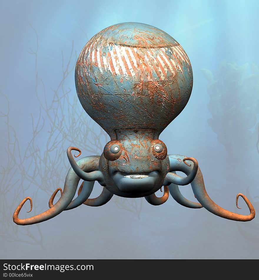 A very cute tentacle monster under the sea
With Clipping Path / Cutting Path. A very cute tentacle monster under the sea
With Clipping Path / Cutting Path