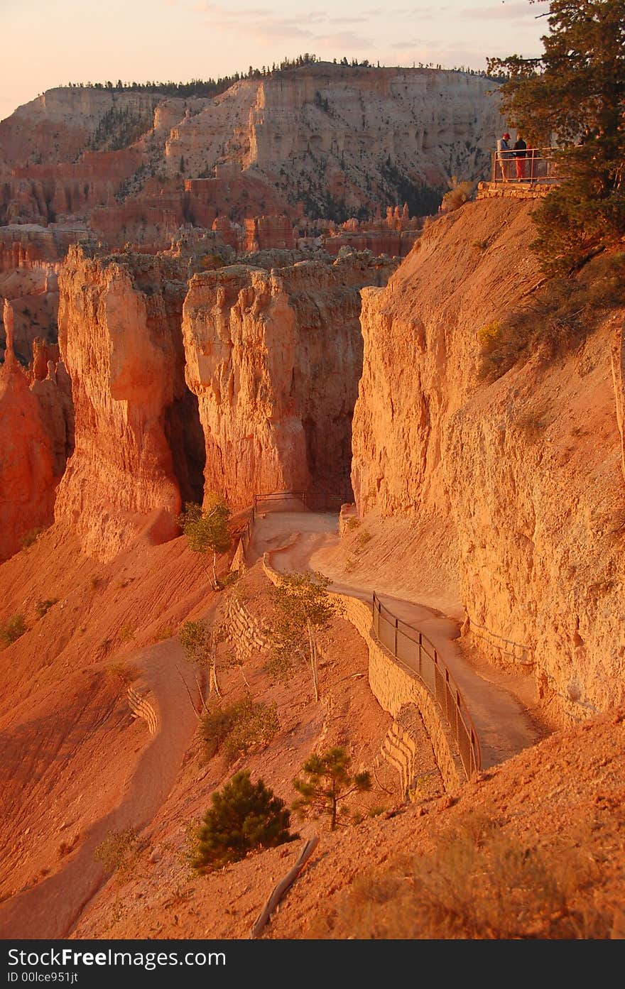 Morning sun shining on rock formations in Bryce Canyon National Park, Utah. Morning sun shining on rock formations in Bryce Canyon National Park, Utah