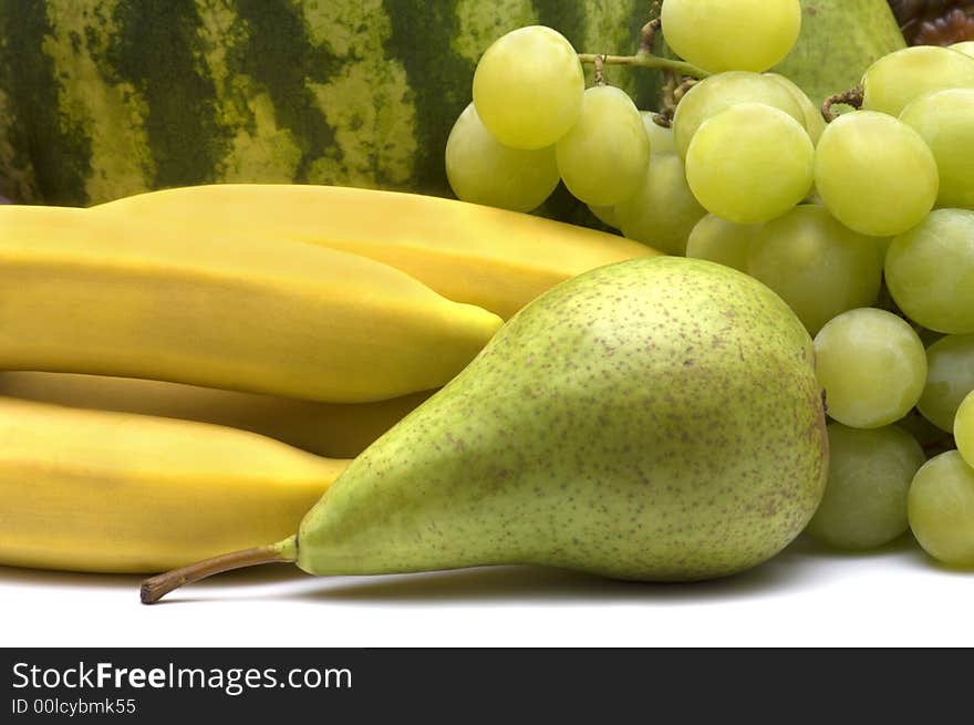 Pear and fruits