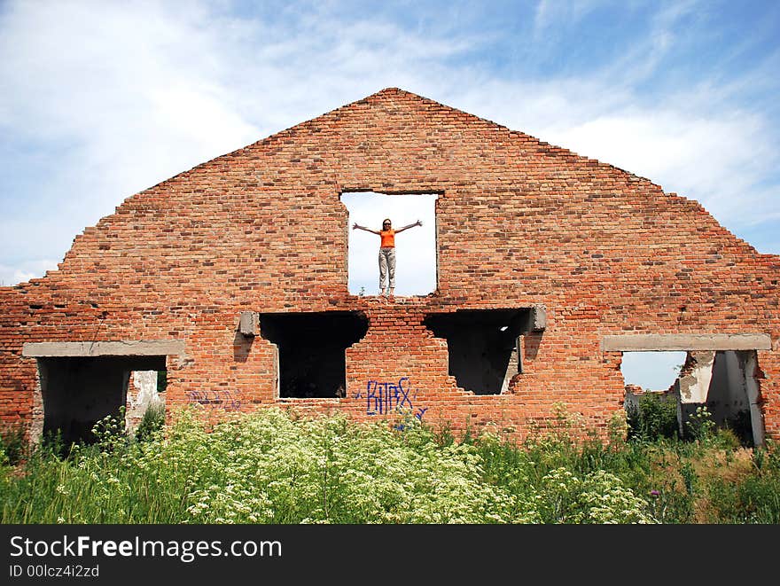 Woman On Ruins 2