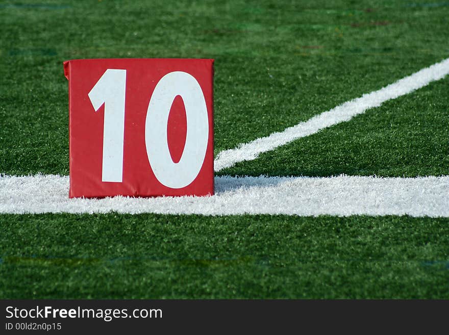 Football ten yard marker