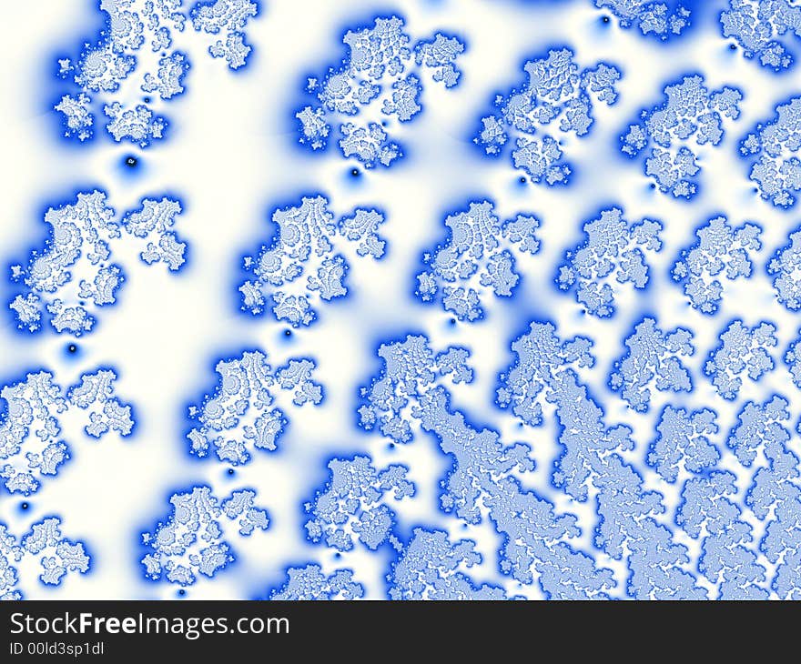 Generated fractal graphic - polar background